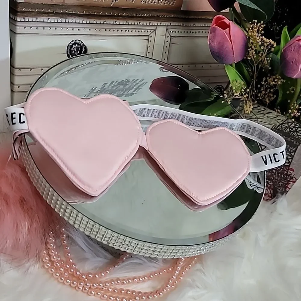 Victoria's Secret Pink HEARTS AND LOGO Sleep mask  soft NWT